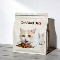 Sacs d'emballage personnalisés refermables à fermeture éclair, anti-odeur, en aluminium, pour aliments lyophilisés pour chats et chiens