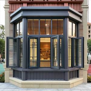 Fenêtre de <span class=keywords><strong>baie</strong></span> Sunnysky à rupture de pont thermique en aluminium, triple vitrage, certifiée NFRC, à faible émissivité, pour appartement <span class=keywords><strong>et</strong></span> bâtiment commercial - Product Image 1