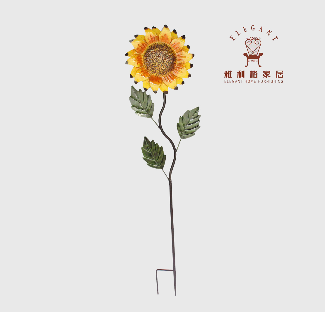 Personnalisé KD Vente Par Correspondance En Métal Coloré Tournesol Piquets de jardin