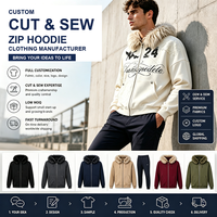 Nouveau sweat à capuche zippé oversize pour homme, imprimé graphique coupé-cousu, style streetwear, fabricant de sweats à capuche personnalisés OEM ODM
