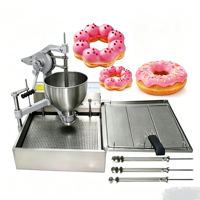 Machine à beignets électrique commerciale en acier inoxydable, portable, 3 en 1, pour la location aux restaurants