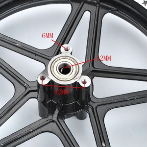 Ruedas de aleación de aluminio de 2.50-10 con clasificación de estrellas para motocicletas todoterreno mini, nuevos motores delanteros y traseros para motos de cross de 2 tiempos - Product Image 4