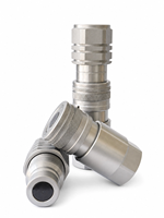 Raccord rapide interchangeable Naiwo, coupleur à déconnexion rapide 3/8" BSP, face plate, acier au carbone, raccords hydrauliques rapides