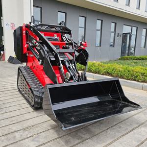 Spedizione gratuita Mini Skid Steer cina ruota Ce/epa/euro 5 Mini Skid Steer Loader HAVTEK 470 con secchio Trencher aratro rotante - Product Image 1
