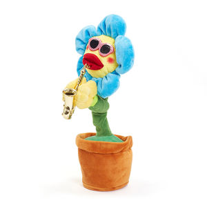 <span class=keywords><strong>Cactus</strong></span> de baile que canta en inglés, juguetes de peluche, grabación de girasol eléctrico, muñeco de <span class=keywords><strong>flores</strong></span> de peluche, batido eléctrico, juguetes de peluche electrónicos - Product Image 2