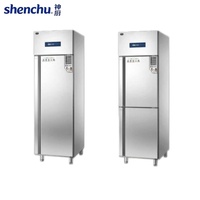 Congelador Comercial Shenchu de Una Sola Temperatura con Ruedas, Ahorro de Energía, Enfriamiento por Ventilador, Diseño Sin Escarcha, Acero Inoxidable, Digital