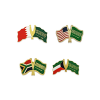 Pin de Solapa Personalizado con la Bandera de Arabia Saudita 2025, Adhesivo para Teléfono 3M de Palestina Libre, Adhesivo Promocional de Dibujos Animados en Esmalte Suave y Duro
