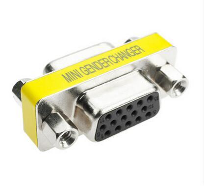 High Quality Vga15 Female to Female Mini Gender Changer Db9 Db15 Adapter