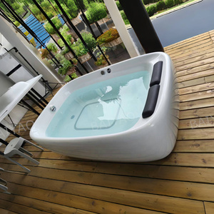 Bañera de Hidromasaje Moderna para <span class=keywords><strong>2</strong></span> <span class=keywords><strong>Personas</strong></span>, de Acrílico, Independiente, Tipo <span class=keywords><strong>Jacuzzi</strong></span>, 1.8m de Largo, Ecológica, para Uso en Hoteles, Blanca, para Baño Interior - Product Image 5