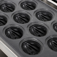 Nouvelle Machine Industrielle à Gâteaux en Forme de Noix en Acier Inoxydable, Électrique Antiadhésive pour la Cuisson de Gâteaux aux Noix