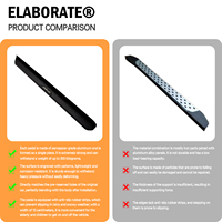 Marchepied latéral en alliage d'aluminium pour voiture, stable et robuste, protection de la carrosserie, aluminium de qualité aéronautique, franchit l'eau sans obstacle, moule original de voiture