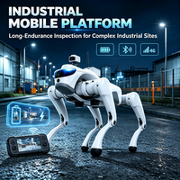 Robot quadrupède d'inspection industrielle, plateforme robotique modulaire à 4 pattes pour la surveillance des postes de transformation et des sites d'usines