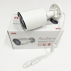 กล้อง IP Hik-vision ดั้งเดิมไมโครโฟนในตัว 4MP การตรวจจับการเคลื่อนไหวกล้อง POE กระสุน DS-2CD2043G2-IU - Product Image 6