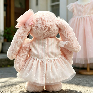 [Vêtement uniquement] Vêtements pour poupée lapin de 32 cm, robe en forme de nœud et jupe de princesse Lolita, accessoire pour poupée lapin - Product Image 4