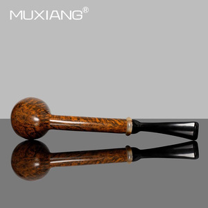 Muxiang Wooden Smoking Pipe Handmade Briar Long Leg Acorn Shape For Men - Product Image 4