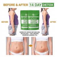 Bolsitas de Té Detox de 14 Días, Mezcla Herbal con Vitaminas para Adultos, para Control de Peso, Té Adelgazante, Bolsitas Individuales, OEM, ODM, Personalizado