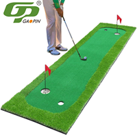 Mini-golf portable d'extérieur en gazon artificiel et caoutchouc pour l'entraînement au golf en arrière-cour, fabriqué par GP OEM ODM Factory