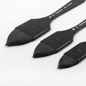 Set de Pinceles Profesionales Keep Smiling de Pelo de Rata Gris Mezclado con Pelo, Mango de Madera de Diferentes Tamaños, Color Negro - Product Image 4