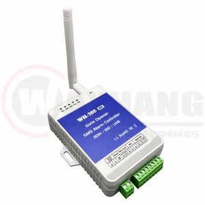 WH-300 nirkabel GSM pengendali jarak jauh Alarm 4G SMS saklar Relay dengan 2 Input Digital