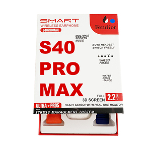 New Hot Bán thông minh đồng hồ S40 Pro Max 2 trong <span class=keywords><strong>1</strong></span> Tai nghe loạt <span class=keywords><strong>8</strong></span> reloj inteligente Tai nghe tai nghe Tai nghe Earbuds 2 trong <span class=keywords><strong>1</strong></span> - Product Image 2