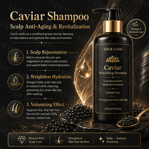 Set Profesional de Champú y Acondicionador Antienvejecimiento con Caviar - Reparación Intensiva para <span class=keywords><strong>Cabello</strong></span> Dañado, Marca Privada, Calidad de Salón, Venta al Por Mayor - Product Image 2