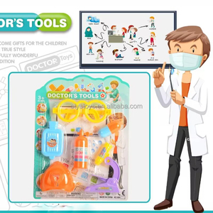 Juego de herramientas médicas para interiores, juego de simulación de plástico para médicos, juguete médico de simulación para niños - Product Image 4