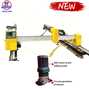 เครื่องตัดพลาสม่า CNC แบบพกพาชนิด Gantry สำหรับตัดโลหะ ระบบขับเคลื่อนคู่ ใช้ได้ทั้งแบบพลาสม่าและแก๊ส ขนาด 1500x3000 มม. สำหรับแผ่นเหล็กคาร์บอนและสแตนเลส - Product Image 1