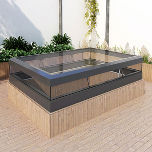 بيع من المصنع مباشرة رخيصة الطابق السفلي المتضخم الألومنيوم التلقائي نوافذ كوة الكهربائية للطي والانزلاق نمط مفتوح - Product Image 1