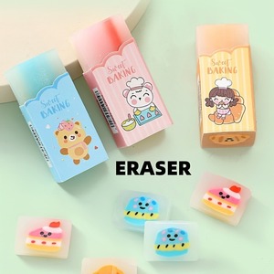 3 pz/8 pz cancelleria arte cartone animato creativo simpatica Clip cuore gomma per gli studenti della scuola primaria, personaggio tagliabile animale regalo - Product Image 6