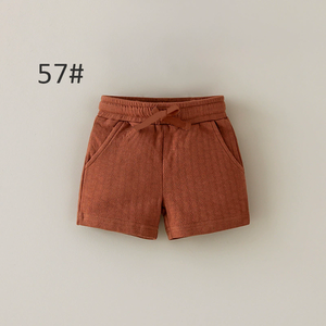 Celana Pendek Bayi Katun yang Nyaman dan Menggemaskan dengan Struktur Jacquard Sarang Lebah, Bernapas dan Menahan Panas untuk Musim Panas - Product Image 3