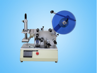 Machine d'étiquetage semi-automatique électrique avec écran d'affichage pour flacons et boîtes cosmétiques en verre