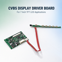 Kabel Kunci Papan Driver CVBS Layar LCD 7-Inci untuk Pemantauan Kendaraan dan Output AV Model Pesawat