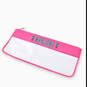 Sac de rangement pour tuiles de Mahjong, grande capacité, transparent, compact, avec fermeture éclair, portable, logo brodé, résistant à l'eau, personnalisé - Product Image 3