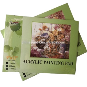 Feuille de <span class=keywords><strong>papier</strong></span> de peinture <span class=keywords><strong>à</strong></span> l'huile <span class=keywords><strong>à</strong></span> l'aquarelle acrylique, m, A4, vente en gros, feuille de <span class=keywords><strong>papier</strong></span> Triple préplumée sans acide - Product Image 3