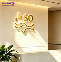 Lettres 3D en acier inoxydable personnalisées rétroéclairées par LED, halo inversé illuminé, logo mural pour entreprise, bureau, signalétique, étanche IP65, usage commercial
