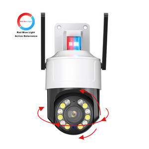 Caméra vidéo WiFi <span class=keywords><strong>HD</strong></span> 2MP couleur avec audio bidirectionnel, projecteur extérieur, détection de mouvement pour la sécurité domestique - Product Image 1