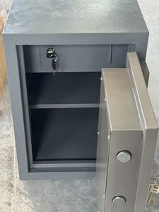 Gray <b>Fireproof</b> <b>Document</b> Safe <b>Box</b> Two Key Lock Steel Safe Cabinet <b>for</b> Home Office Hotel - Product Image 2