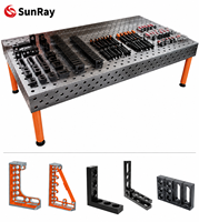 Nouvelle table de soudage en fonte 3D SUNRAY de grande taille, D28, trous de 28 mm, grille de 100 mm pour la structure en acier et le traitement des machines