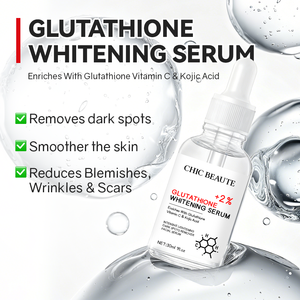 CHIC BEAUTE - Suero Facial con Glutatión, Ácido Kójico y Vitamina C, Esencia Facial Aclarante, Suero Blanqueador para el Cuidado de la Piel del Rostro, para Eliminar <span class=keywords><strong>Manchas</strong></span> Oscuras - Product Image 5