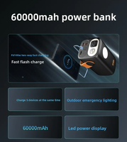 Chargeur Super Rapide d'Usine Chargeur Portable et Manuel Extérieur 100w 60000mAh Batterie Externe