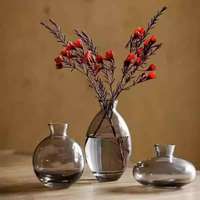 Mini vase à fleurs en verre, vase à fleurs en verre de style créatif pour la culture hydroponique, décoration de la maison