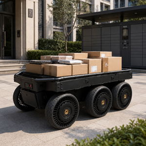 6x6 All Terrain Robotic Vehicle 800kg Payload Drive By Wire Chassis For Industrial Transport - Product Image 1