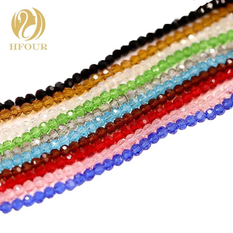 Wholesales 6mm 32 Cut Surface Round Crystal Glass Beads For Jewelry Making