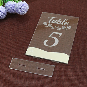 Lãng mạn DIY Led Acrylic bàn đám cưới trang trí nội thất handmade khắc âm nhạc thiên thần phong cách số thẻ với ánh sáng rõ ràng bao gồm cơ sở - Product Image 6