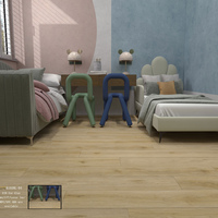 Revêtement de sol commercial LVT texturé aspect bois noyer 6 mm à clipser, faible entretien, avec couche d'usure de 20 mil