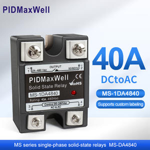 MS-1DA4840 มินิเรเลย์โซลิดสเตตแบบเปิดปกติ <span class=keywords><strong>SSR</strong></span>-<span class=keywords><strong>40</strong></span> <span class=keywords><strong>DA</strong></span> 3-32Vdc อินพุต 24-480Vac เอาต์พุต ได้รับการรับรองมาตรฐาน CE รับประกัน 2 ปี - Product Image 1