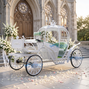 Chariot citrouille de style européen confortable pour mariage, chariot citrouille électrique pour visites touristiques - Product Image 1