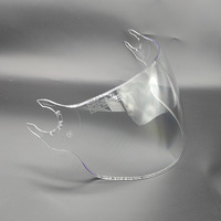 Visière de casque pour modèle LS2 OF562, protection UV, matériau PC, pare-brise renforcé, universel, toutes saisons, unisexe