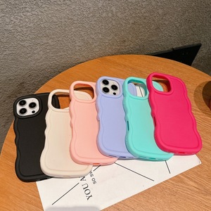 Coque de téléphone antichoc Wave pour iPhone 15/14 Pro Max, nouvelle couleur unie simple - Product Image 3