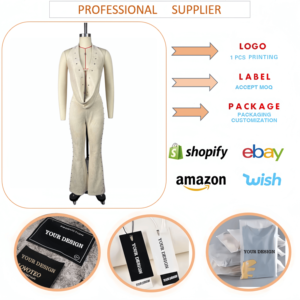 Ensemble <span class=keywords><strong>tendance</strong></span> d'été pour <span class=keywords><strong>femme</strong></span> J3530 : Hauts sans manches à col halter <span class=keywords><strong>et</strong></span> décolleté plongeant en V <span class=keywords><strong>et</strong></span> pantalon, ensemble 2 pièces pour <span class=keywords><strong>femme</strong></span> - Product Image 6